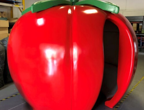 3D blow-up en animatieruimte van een tomaat