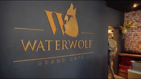 Cortenstaal logo Grandcafé Waterwolf in Nijmegen